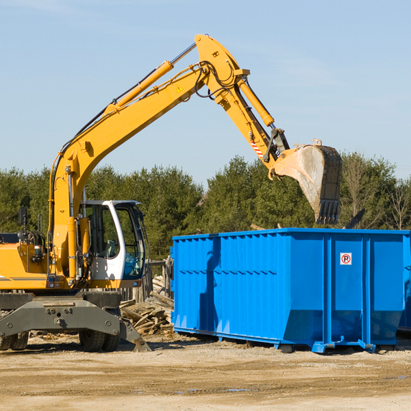 can i choose the location where the residential dumpster will be placed in Greenbush WI